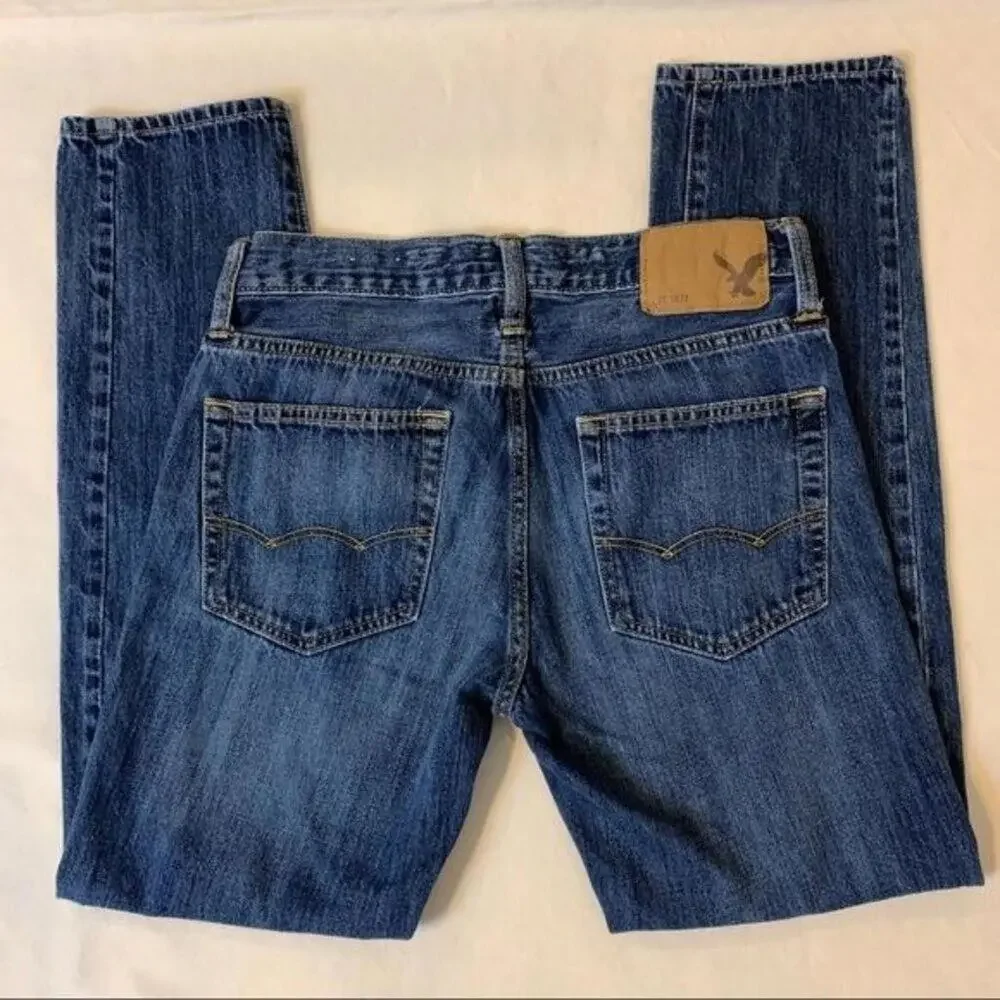 American Eagle Outfitters Skinny Men's Blue Denim‎ Jeans Size 28 30
